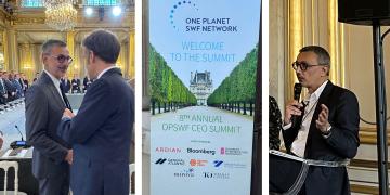 Pictures of the One Planet Sovereign Wealth Funds Summit with Philippe Zaouati de Mirova