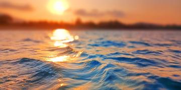 Sun and view of the sea